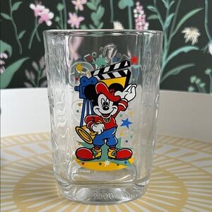 VINTAGE 2000 Walt Disney World Celebration McDonald's glass Mickey Mouse Y2K